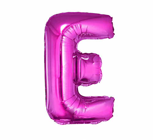 Folijas balons "Burts E", rozā, 35 cm Folijas balons "Burts E", rozā, 35 cm