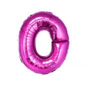 Воздушный шар из фольги &quot;Буква О&quot;, розовый, 35 см.