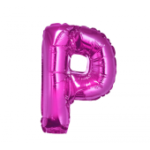 Воздушный шарик из фольги &quot;Буква П&quot;, розовый, 35 см.