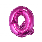 Воздушный шарик из фольги &quot;Буква Q&quot;, розовый, 35 см.