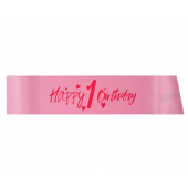 Happy 1 Birthday sash