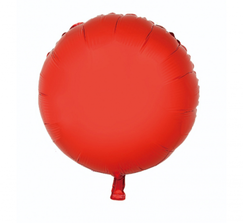 Folijas balons "Round", sarkans, 18" Folijas balons "Round", sarkans, 18"