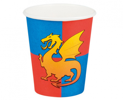 Paper cups Knights And Dragons Medieval, 6 pcs.