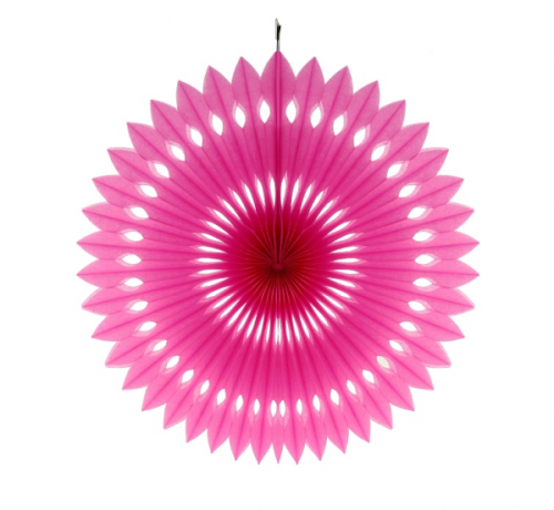 Decorative magenta rosette, diameter 40 cm