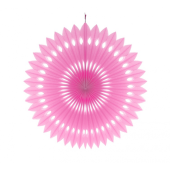 Decorative pink rosette, diameter 40 cm