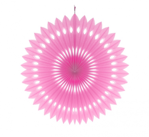 Decorative pink rosette, diameter 40 cm