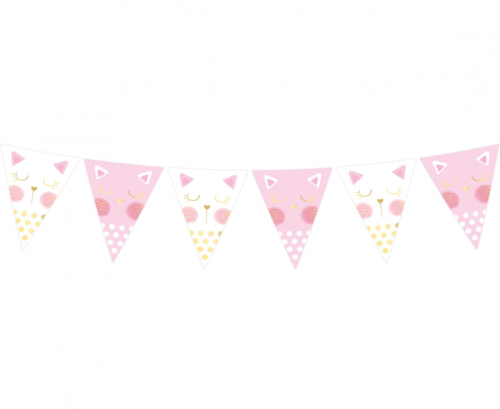 Flag banner Cat, 16 x 20 cm, 8 flags Flag banner Cat, 16 x 20 cm, 8 flags
