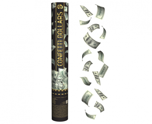 Confetti Cannon - Dollars / 40 cm Confetti Cannon - Dollars / 40 cm