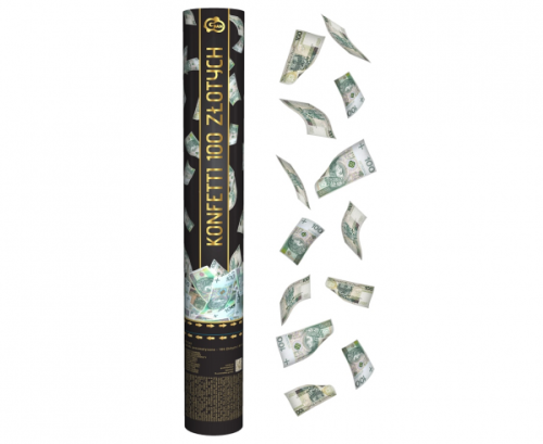 Pneumatic confetti - 100 PLN / 40 cm Pneumatic confetti - 100 PLN / 40 cm