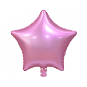 Воздушный шар из фольги &quot;Звезда&quot;, матовый, розовый, 19 дюймов.