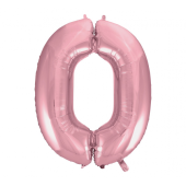 Воздушный шар из фольги No 0, светло-розовый, 92 см