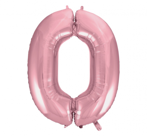 Folijas balons No 0, gaiši rozā, 92 cm