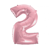 Folijas balons No 2, gaiši rozā, 92 cm