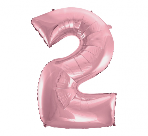 Folijas balons No 2, gaiši rozā, 92 cm