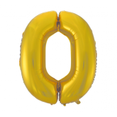 Воздушный шар из фольги No 0, золото-матовый, 92 см