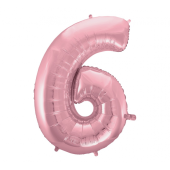 Folijas balons No 6, gaiši rozā, 92 cm