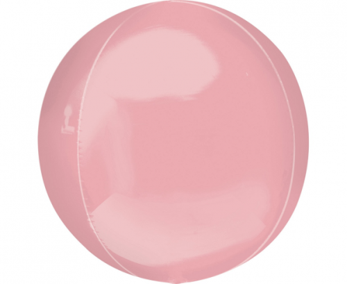 Foil balloon ORBZ - Pastel pink ball, 38x40 cm