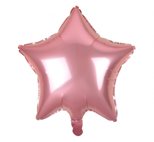 Foil balloon Star, light pink, 19
