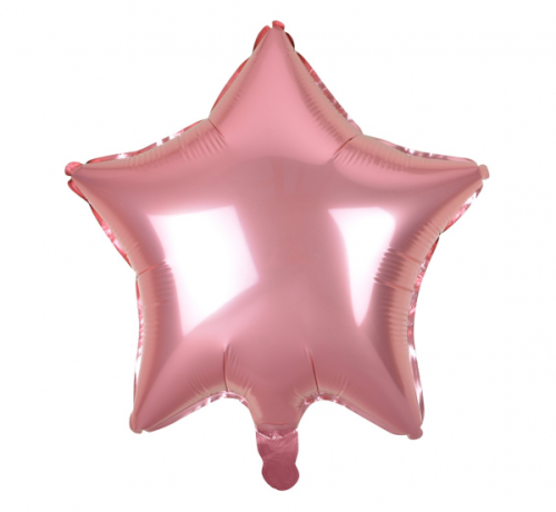 Foil balloon Star, light pink, 19 Foil balloon Star, light pink, 19
