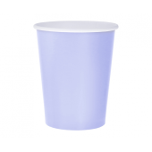 Paper cups solid colour lavender, 270 ml / 14 pcs.