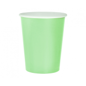 Paper cups solid colour mint, 270 ml / 14 pcs.