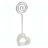 Name card holder Heart with Pearls / 1 pc