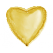 Воздушный шар из фольги JUMBO FX- Heart, золото