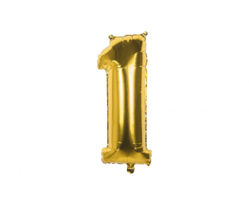 Balloon folic gold 36 cm, Number 1