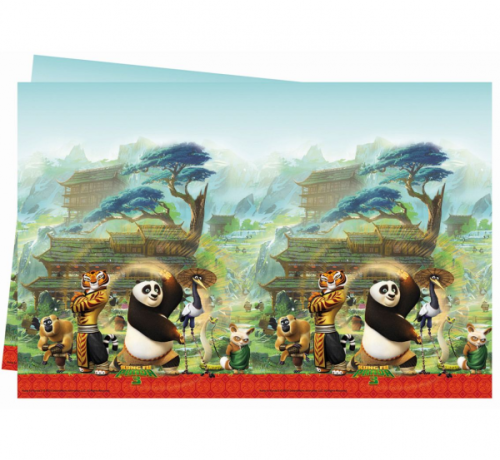 Foil tablecloth Kung Fu Panda, size 120 x 180 cm, 1 pc