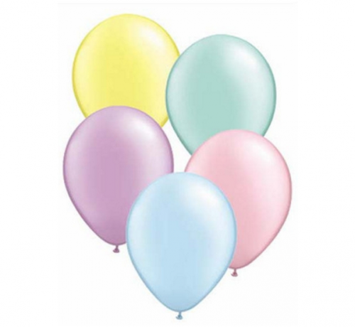 Balloons QL 5 inches, mix pearl / 100 pcs.
