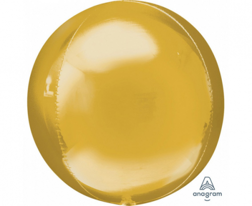 Foil balloon ORBZ - Ball gold / 1 pcs.