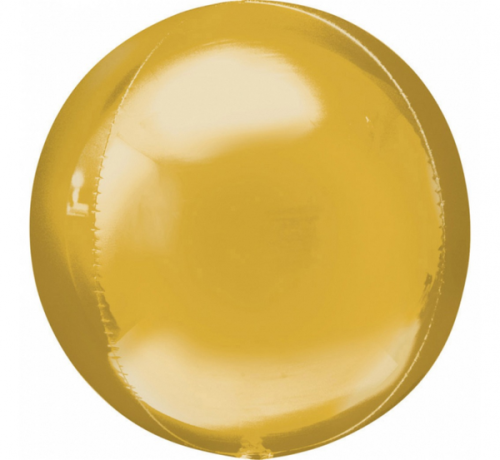 Foil balloon 15 inches ORBZ - ball gold / 1 pc. Foil balloon 15 inches ORBZ - ball gold / 1 pc.