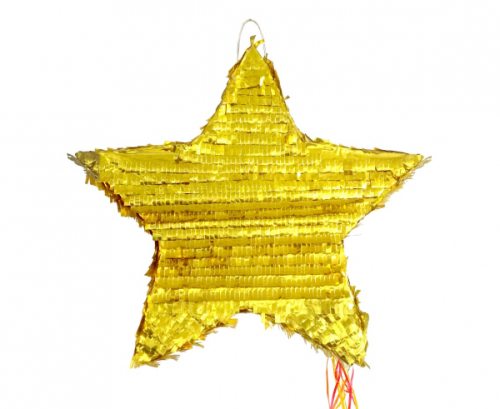Пиньята Звезда, металлик, размер 45x44x9 см.