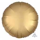 Balloon folic Sateen Lux S15, CiR gold, 43 cm
