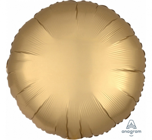 Balloon folic Sateen Lux S15, CiR gold, 43 cm