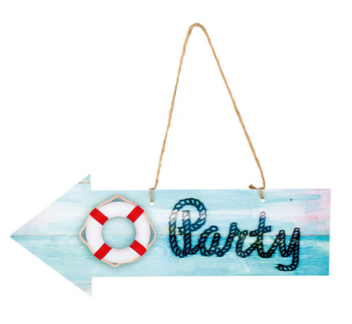 Sea decoration, direction size 16x40 cm