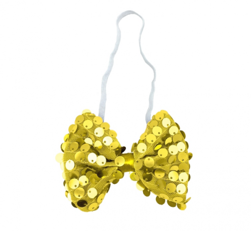 Bow-tie with sequins, gold Bow-tie with sequins, gold
