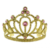 Diadem with pink pearls