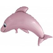 Дельфин - розовый - 100*75 см