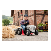 Педальный трактор Rolly KID Little Grey Fergie с прицепом (2,5-5 лет ) 014941 Германия