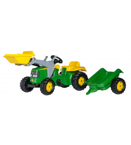 Pedāļu traktors ar kausu un piekabi John Deere 023110 (2,5-5 gadiem) Vācija Pedāļu traktors ar kausu un piekabi John Deere 023110 (2,5-5 gadiem) Vācija