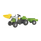 Bērnu traktors ar pedāļiem rollyKid ar kausu un  piekabi  (2,5-5 gadiem) 023134 Vācija