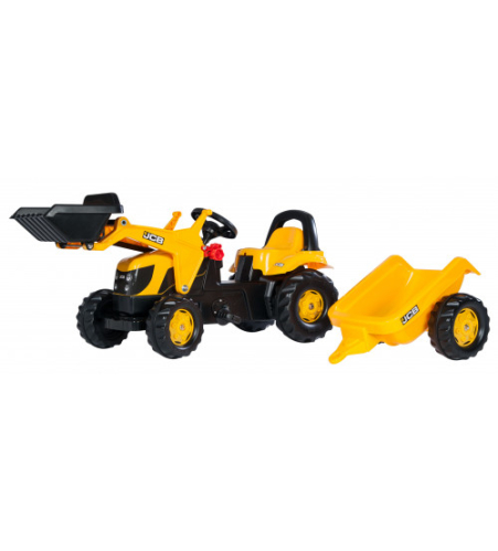 Педальный трактор Rolly KID JCB с ковшом и прицепом 023837 (2,5-5 лет ) Германия Педальный трактор Rolly KID JCB с ковшом и прицепом 023837 (2,5-5 лет ) Германия