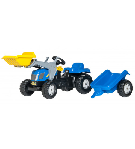 Педальный трактор Rolly KID NH T7040 с ковшом с прицепом (2,5-5 лет ) 023929 Германия Педальный трактор Rolly KID NH T7040 с ковшом с прицепом (2,5-5 лет ) 023929 Германия