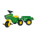 Педальный велосипед трактор Rolly Trac John Deere с прицепом  (2,5-5 лет ) Германия