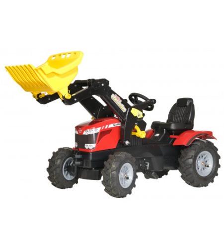 Трактор педальный rollyFarmtrac MF 7726 с ковшом и надувными колесами 611126  (3-8 лет) Германия