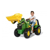 Traktors ar pedāļiem  rollyX-Trac Premium John Deere 8400R ar kausu 2 ātrumi un bremze ( 3 - 10 gadiem) Vācija 651078