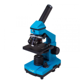 Микроскоп с экспериментальным комплектом Levenhuk Rainbow 2L PLUS в металл. корпусе голубой 69068