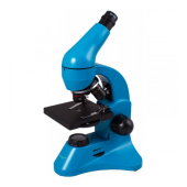 Mikroskops Bērniem ar Eksperimentālo Komplektu K50 Levenhuk Rainbow 50L PLUS Zilā krāsā 64x - 1280x  69078