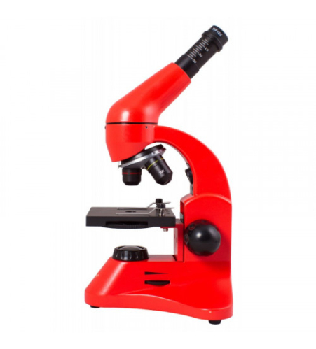 Mikroskops Bērniem ar Eksperimentālo Komplektu K50 Levenhuk Rainbow 50L PLUS Oranžā krāsā 64x - 1280x  69080